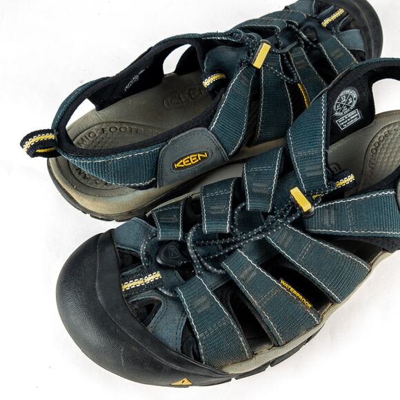 Keen Sandals Waterproof Men's Size 13 Adjustable Blue Black Anatomic Footbed - Picture 4 of 10